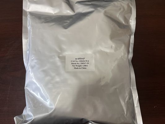 고순도 99.9% m-6FDAP CAS 220426-92-6, 극미량 금속 이온 잔류물로 감광성 폴리이미드에 사용